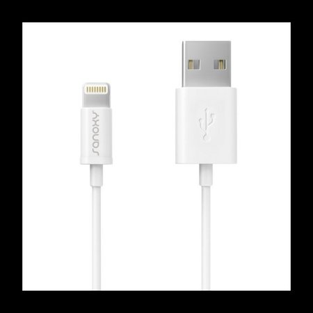 SANOXY MFi Certified Lightning to USB A Cable 3.3-Feet/1m White SANOXY-VNDR-lightning-cabl-we